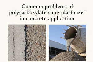 Common problems of polycarboxylate superplasticizer in concrete application