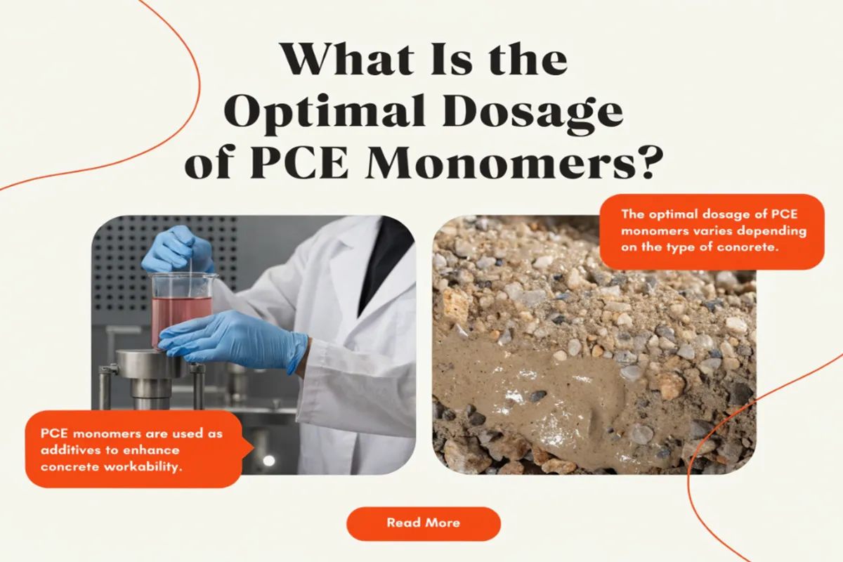 What Is the Optimal Dosage Ratio of PCE Monomers?