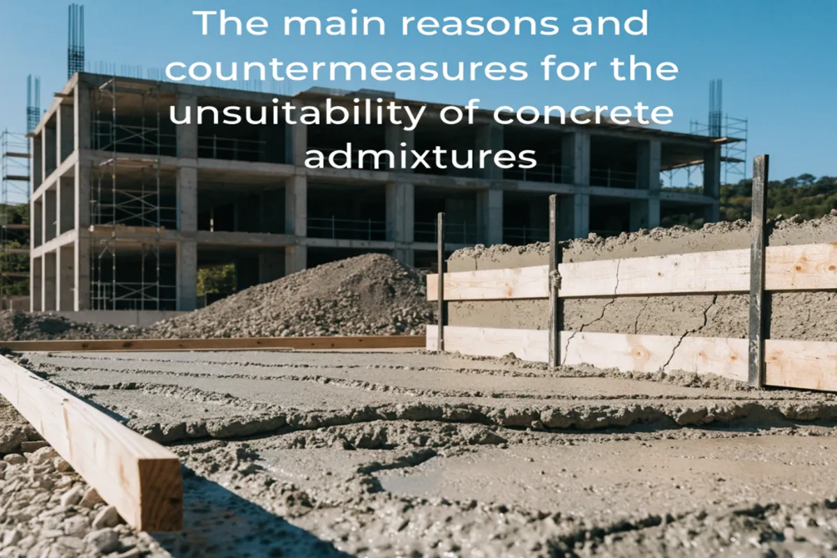 The main reasons and countermeasures for the unsuitability of concrete admixtures