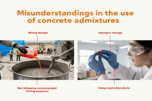 Misunderstandings in the use of concrete admixtures