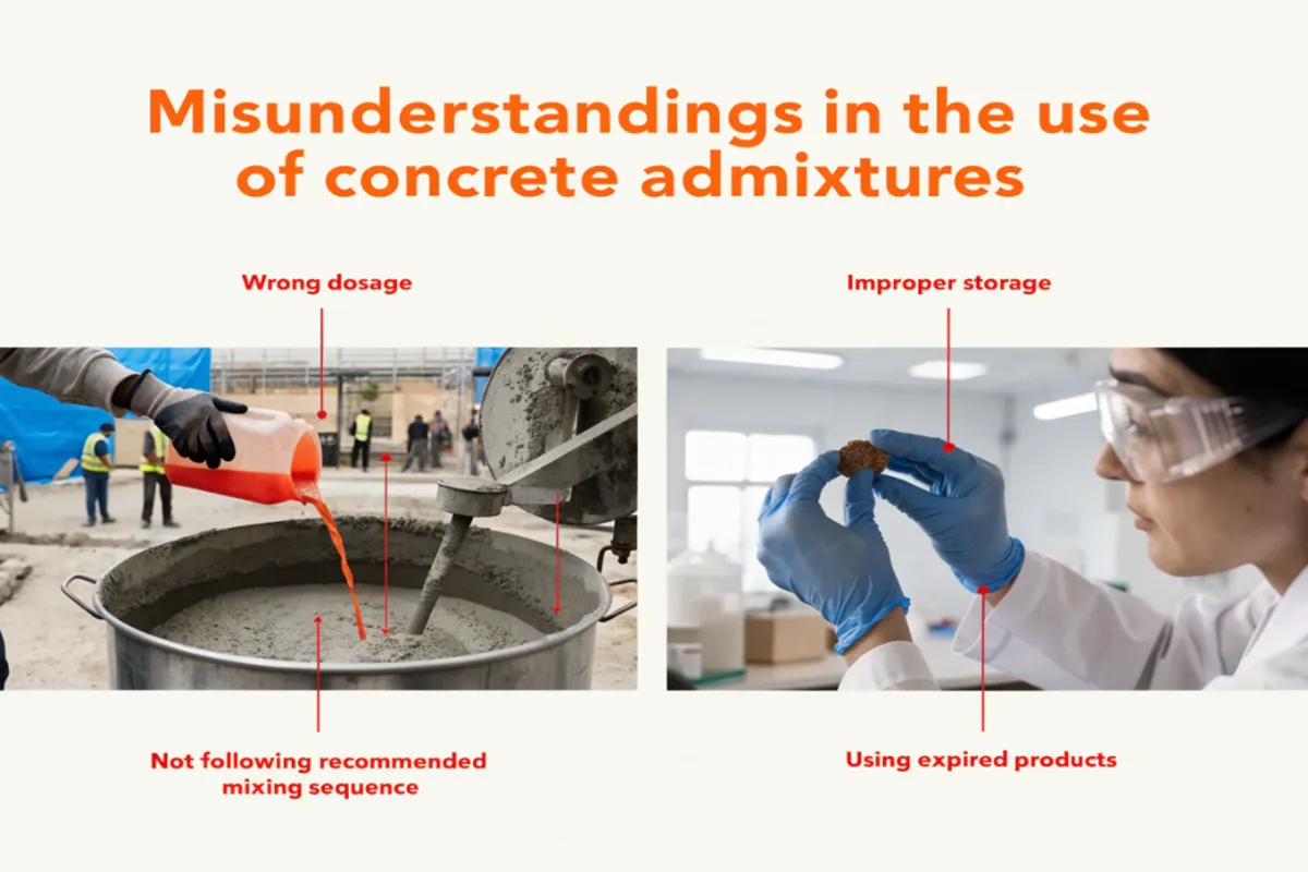 Misunderstandings in the use of concrete admixtures