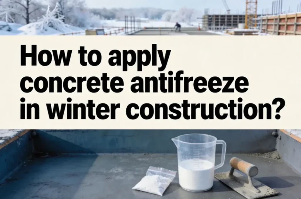 How to apply concrete antifreeze in winter construction?