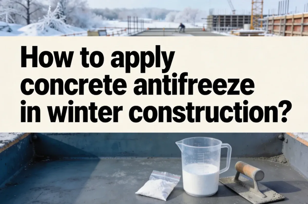How to apply concrete antifreeze in winter construction?