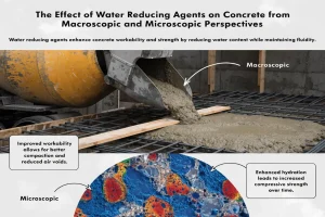The Effect of Water Reducing Agents on Concrete from Macroscopic and Microscopic Perspectives